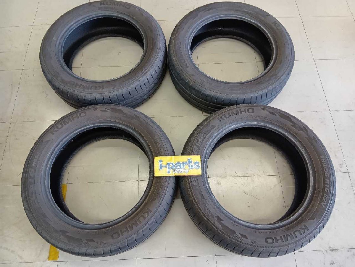 越谷 09-127758 中古タイヤ KUMHO クムホ (185/55R15) 2024年 4本セット 越谷拍卖