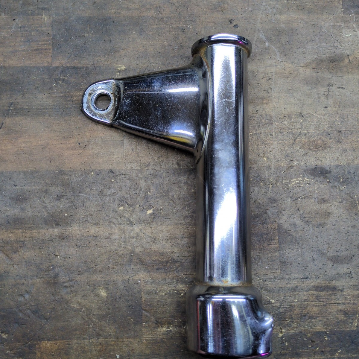 せ CM250 CB250T CB400T ライトステー 左 曲がりあり拍卖