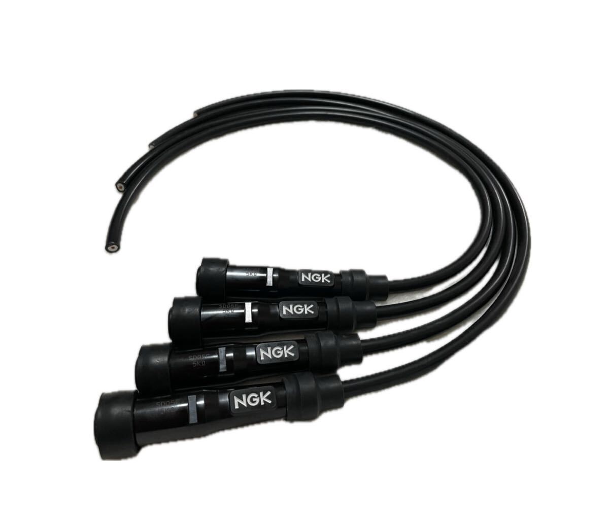NGK プラグコードセット 黒/4本CBX400F インテグラCBR400F CBX550F CBX750F FJ1100/1200 GSX400F 拍卖