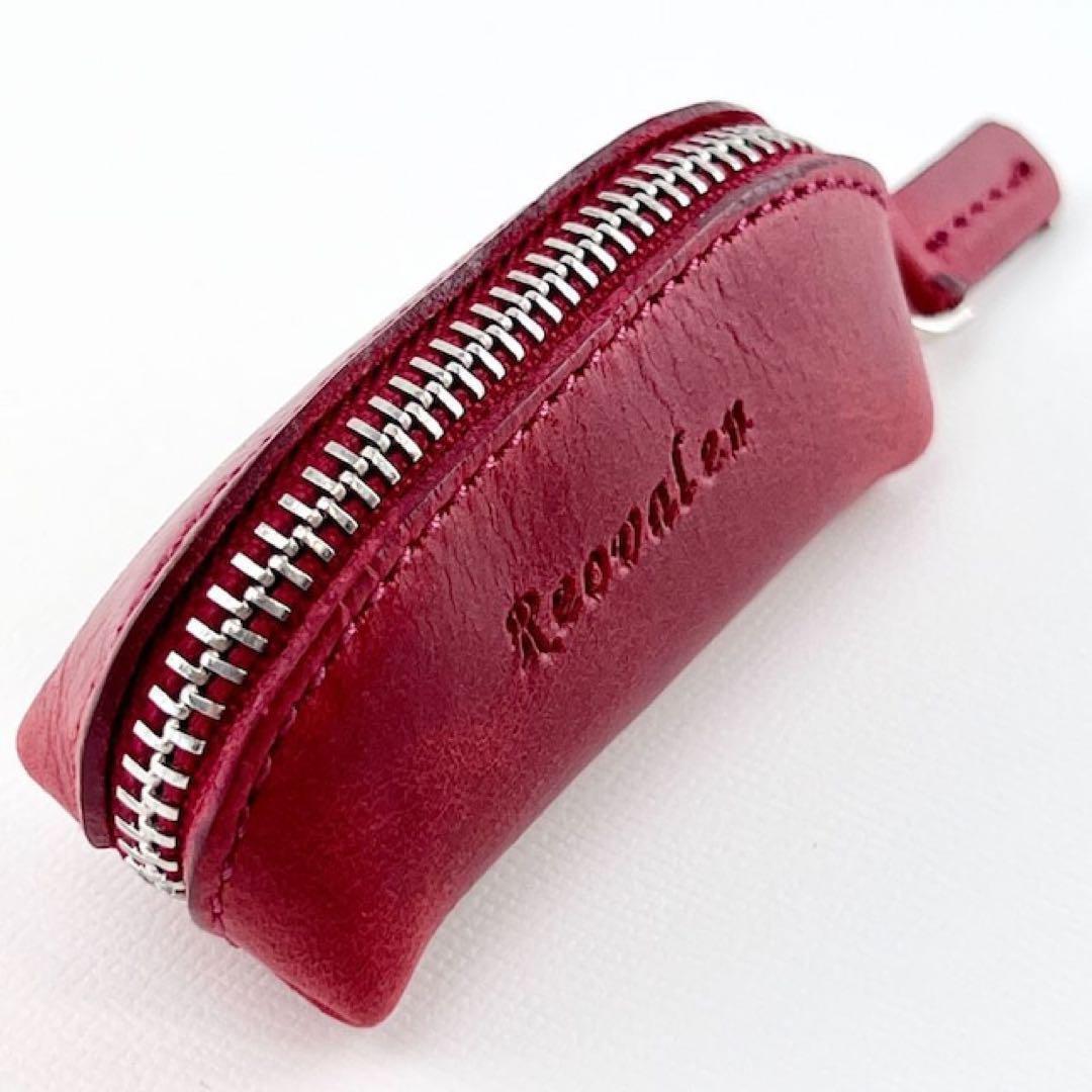 【本革】極小 コインケース メンズ レディース 小銭入れ ミニサイズ おしゃれ 高見え ワインレッド拍卖