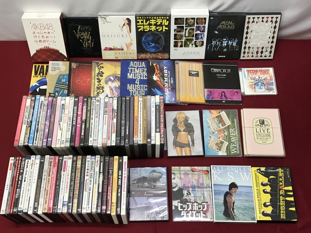 カメ)音楽DVD J-POP 洋楽 / その他DVD / AKB 三森すずこ キスマイ ブリトニー / 稲川 ゴルフ KSW 他 / 約80枚 ◆T2509025 NJ27B拍卖