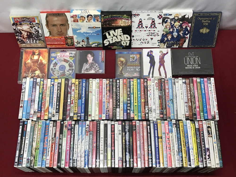 カメ)DVD まとめ / お笑い サッカー デビッド・ベッカム ジョン・ウェイン Gackt 車 etc その他DVD 約120枚 ◆T2509027 NJ28B拍卖