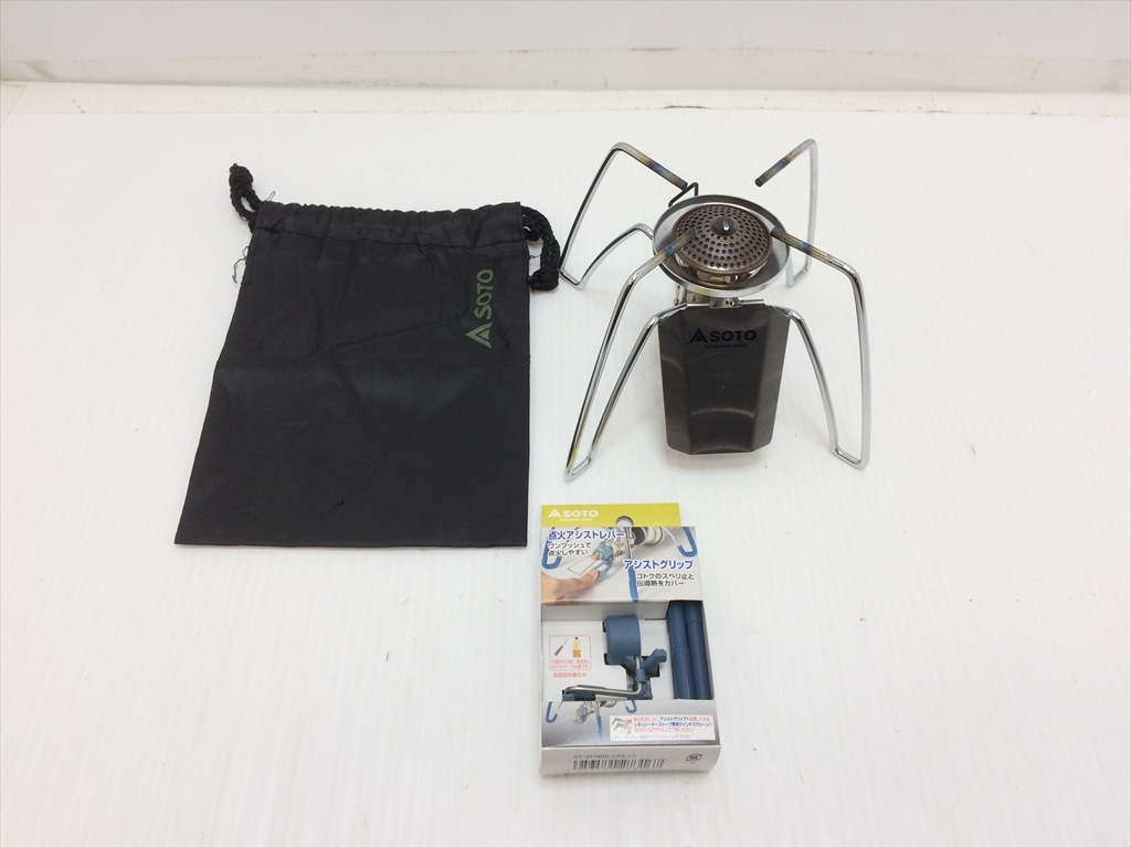 下松)SOTO ソト レギュレーターストーブ ST-310 2021年製 カラーアシストセット付き 点火確認済み ◆★J250914R01A NJ14A拍卖