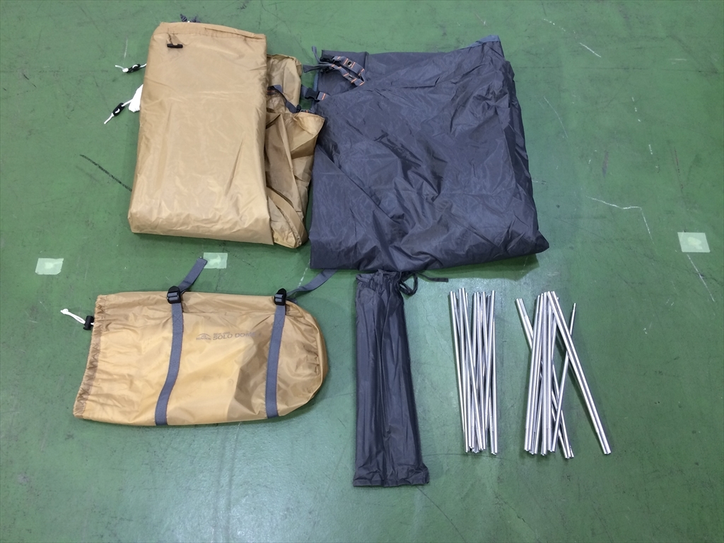 下松)BUNDOK バンドック テント SOLO DOME1 ソロドーム 1 サンドベージュ BDK-08B 美品 ◆★J250917R01A NJ17A拍卖