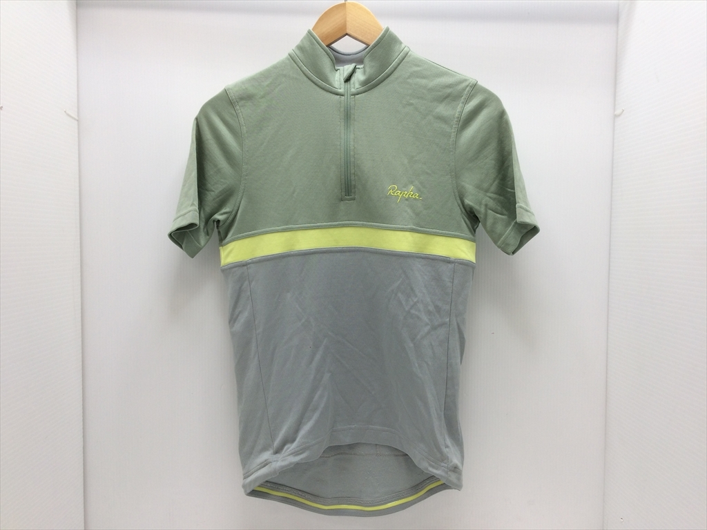 下松)Rapha ラファ CLUB JERSEY クラブジャージ ハーフジップ サイクルジャージ 半袖 Sサイズ グレー系 ◆★B250917R12A NJ17A拍卖
