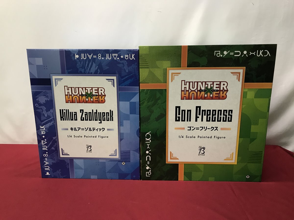 カメ)HUNTER x HUNTER 1/4 スケール フィギュア キルア=ゾルディック ゴン=フリークス 2体セット ◆Y2509003 NJ10C拍卖