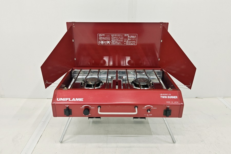 下松)UNIFLAME ツインバーナー US-2400 LTD ガスコンロ ツマミ欠品あり 中古 現状品 ▲★250901N09B NJ01C拍卖
