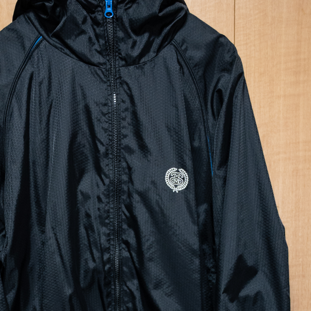 【希少】STUSSY(ステューシー)ナイロン ドローコード ジップパーカー 月桂樹 オールドステューシー拍卖