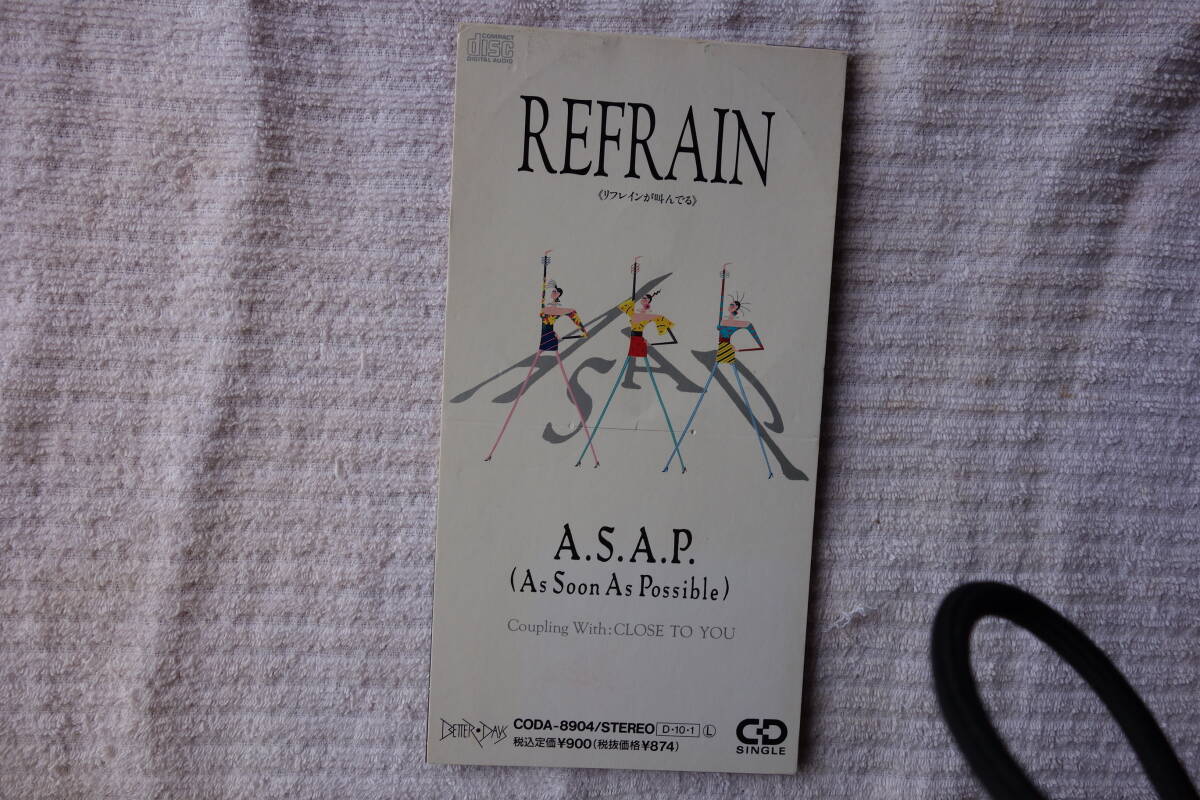 ★ A.S.A.P. 【REFRAIN】 8㎝シングル SCD拍卖