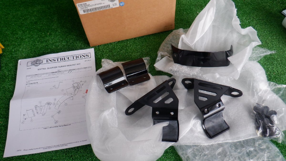新品!ハーレー☆FXBB/FXBBS/FXLR/FXST☆純正オプション☆クォーター フェアリング ブラケットキット拍卖