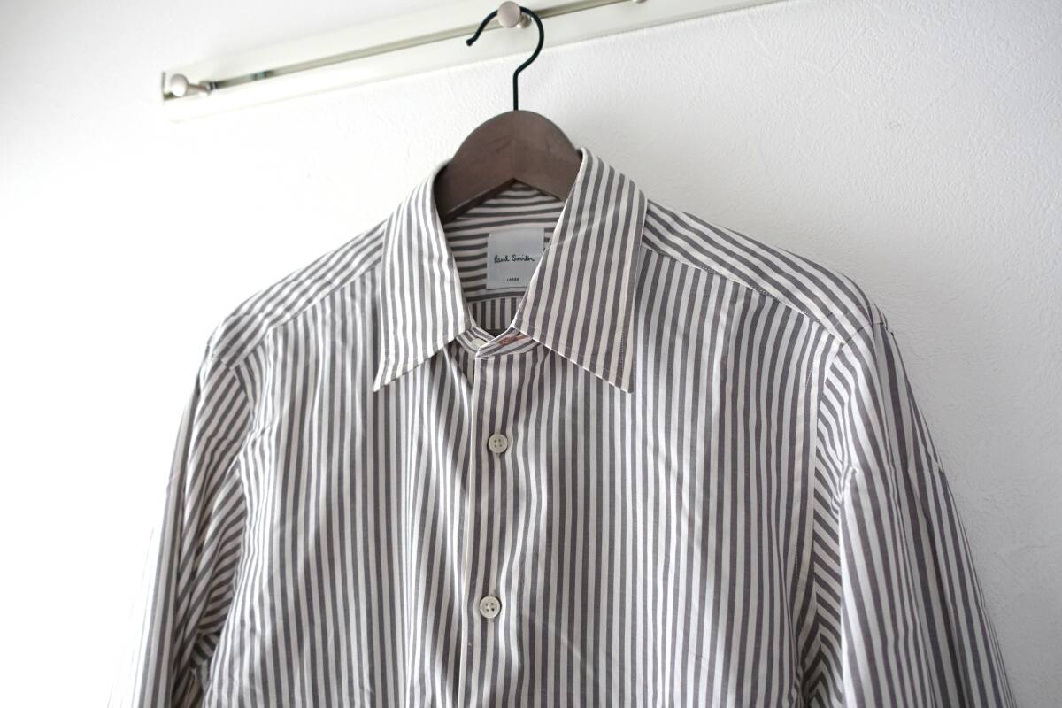 Paul Smith ポールスミス ストライプ シャツ Lサイズ拍卖
