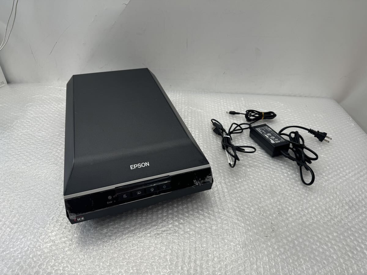 S4289)美品 EPSON A4対応 フラットベッドスキャナー GT-X830 ACアダプター付き拍卖
