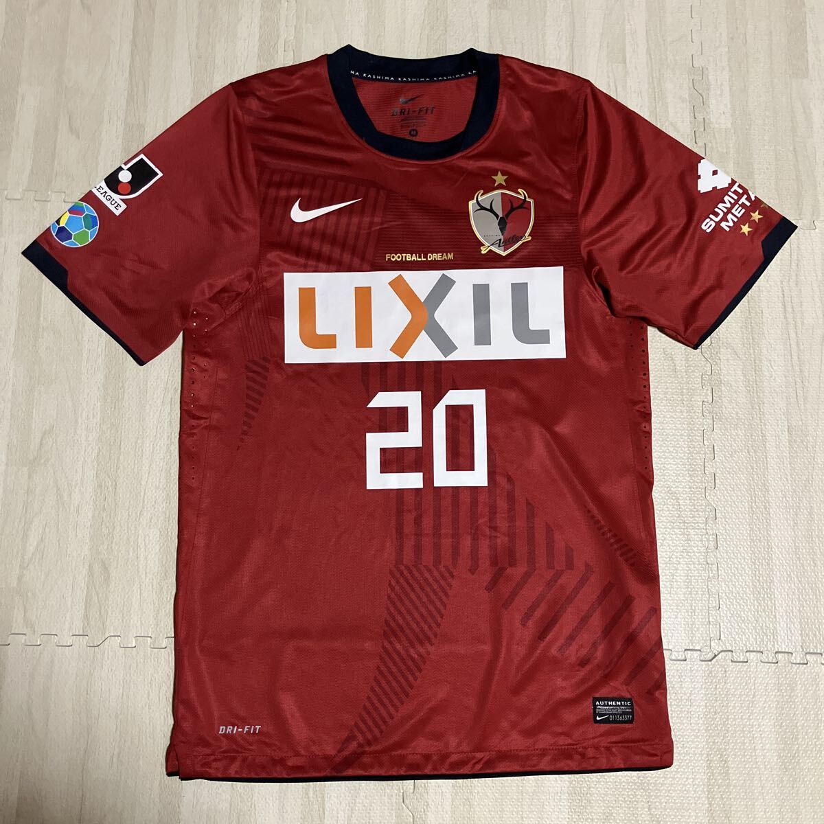 鹿島アントラーズ オーセンティック ユニフォーム ナイキ 柴崎岳 Mサイズ拍卖