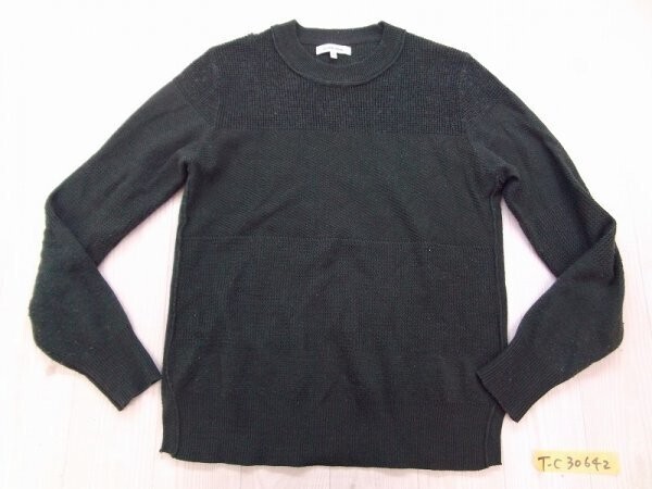 GLOBAL WORK グローバルワーク メンズ アクリル・ウール 薄手 ニットセーター S モスグリーン拍卖