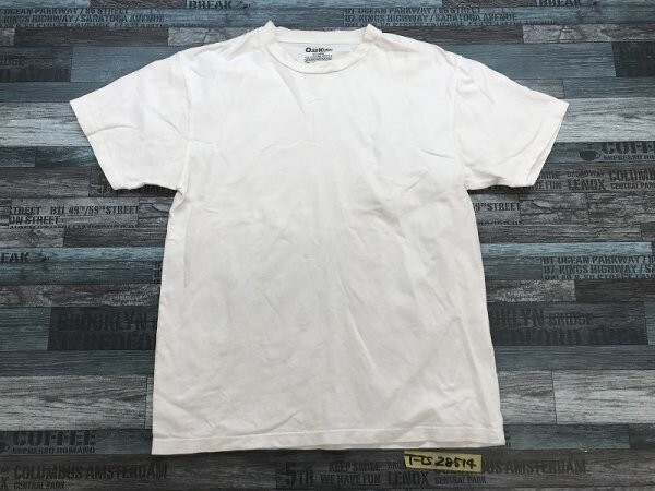 OSHKOSH オシュコシュ メンズ 綿 無地 半袖Tシャツ L 白拍卖