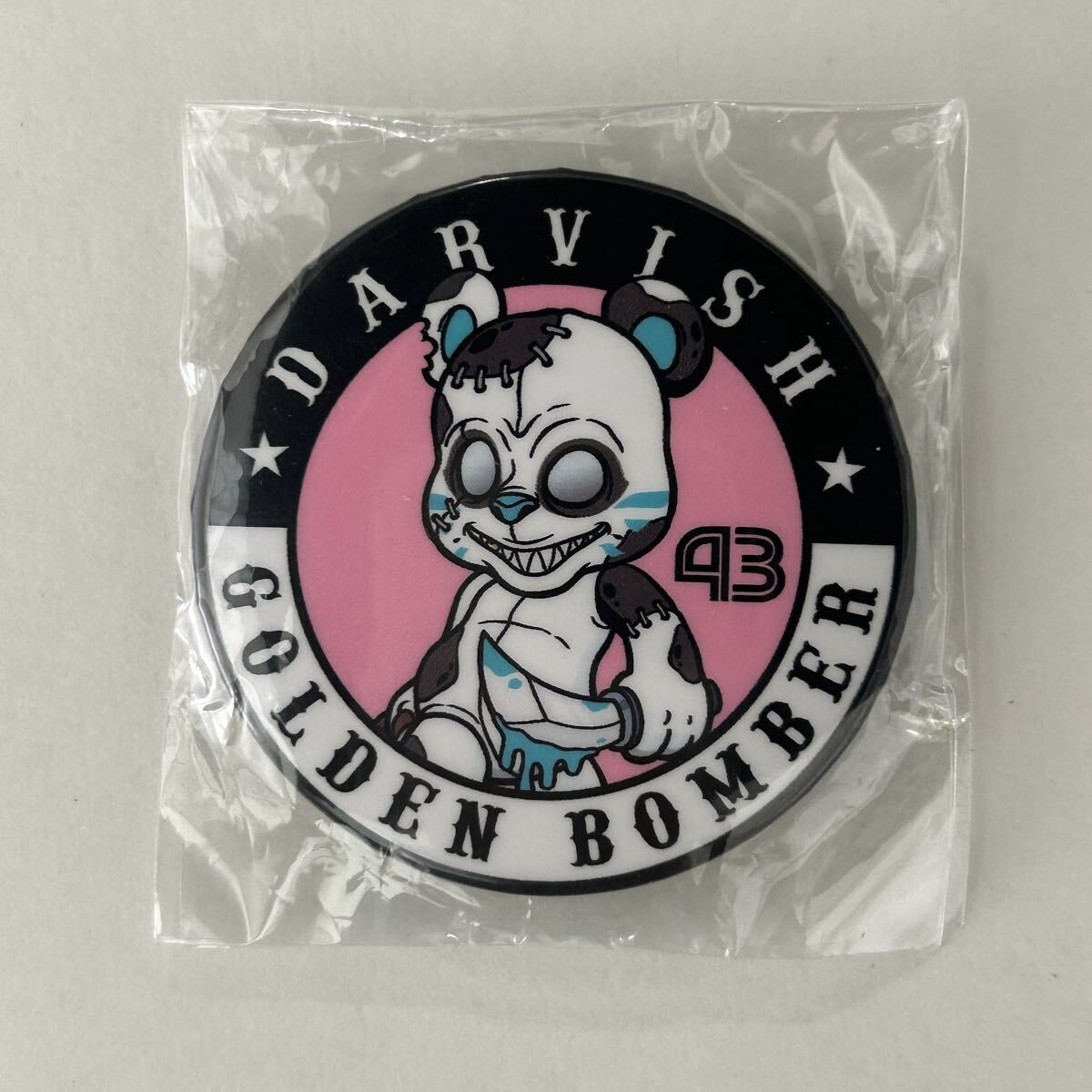 新品/バースデー缶バッジ 2023年 樽美酒研二⑤【ゴールデンボンバー 43rd グッズ バースデーガチャ ケツバ イラスト パンダ キャラ】拍卖