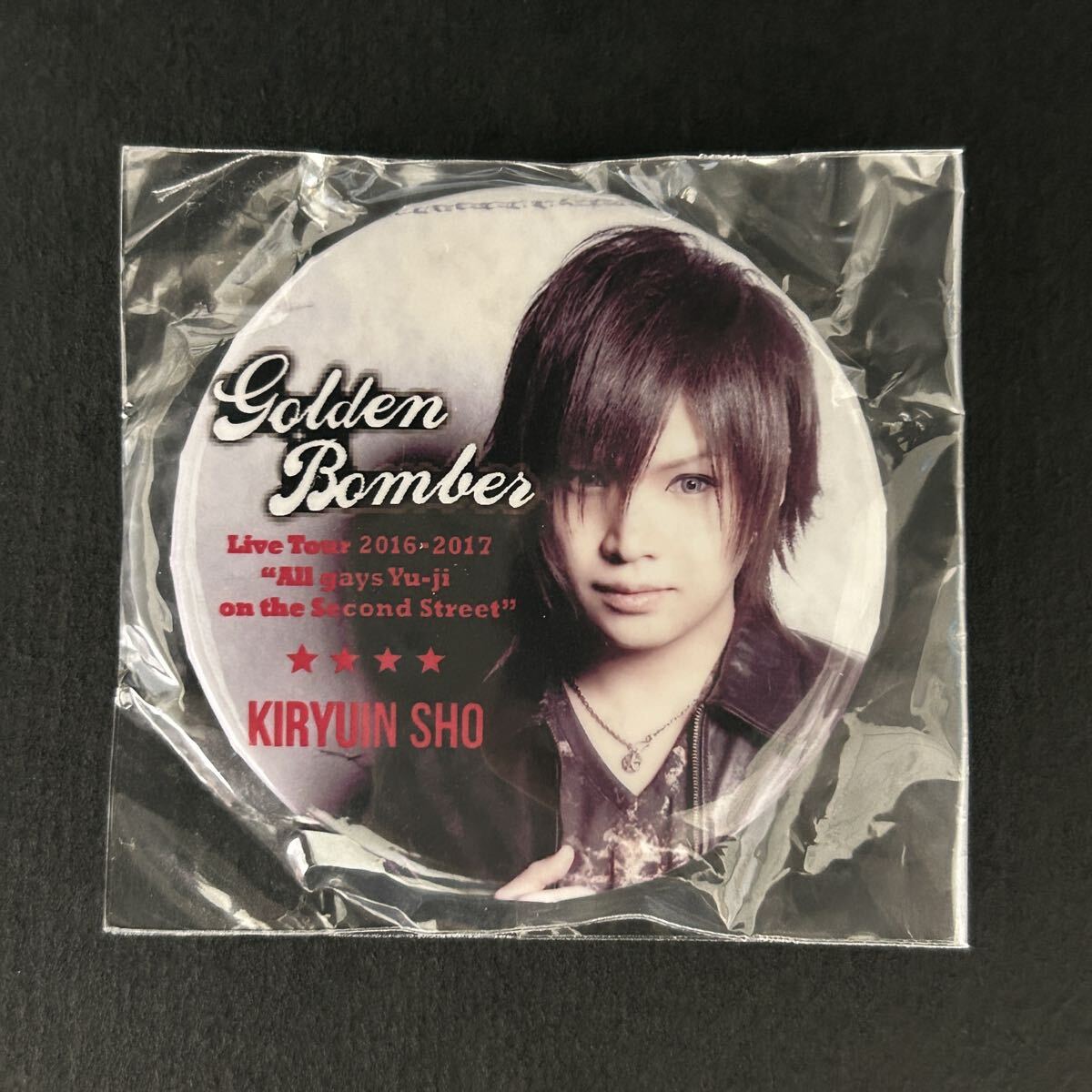 新品/ゲイツ 缶バッジ 鬼龍院翔⑦【2016年 ゴールデンボンバー オールゲイズ二丁目のユウジ 2丁目 グッズ ガチャ 実写 有】拍卖