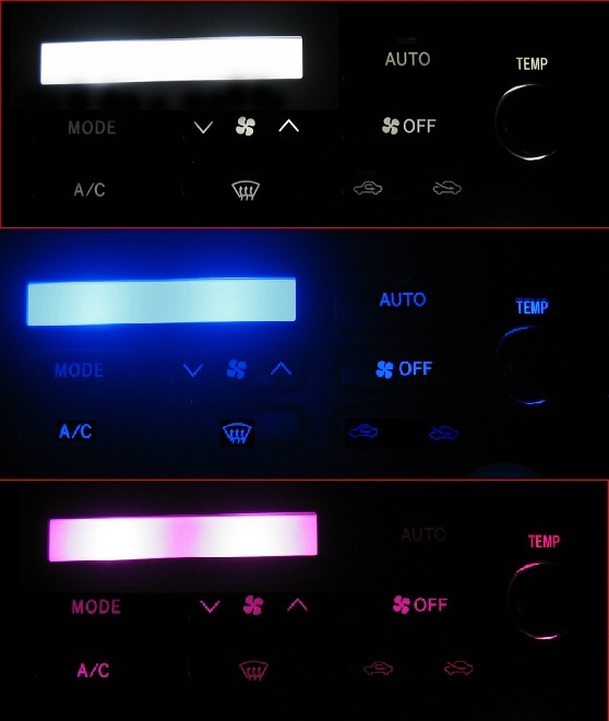 ランクル J100 J101 エアコンLED照明1台分セット! ピンク拍卖