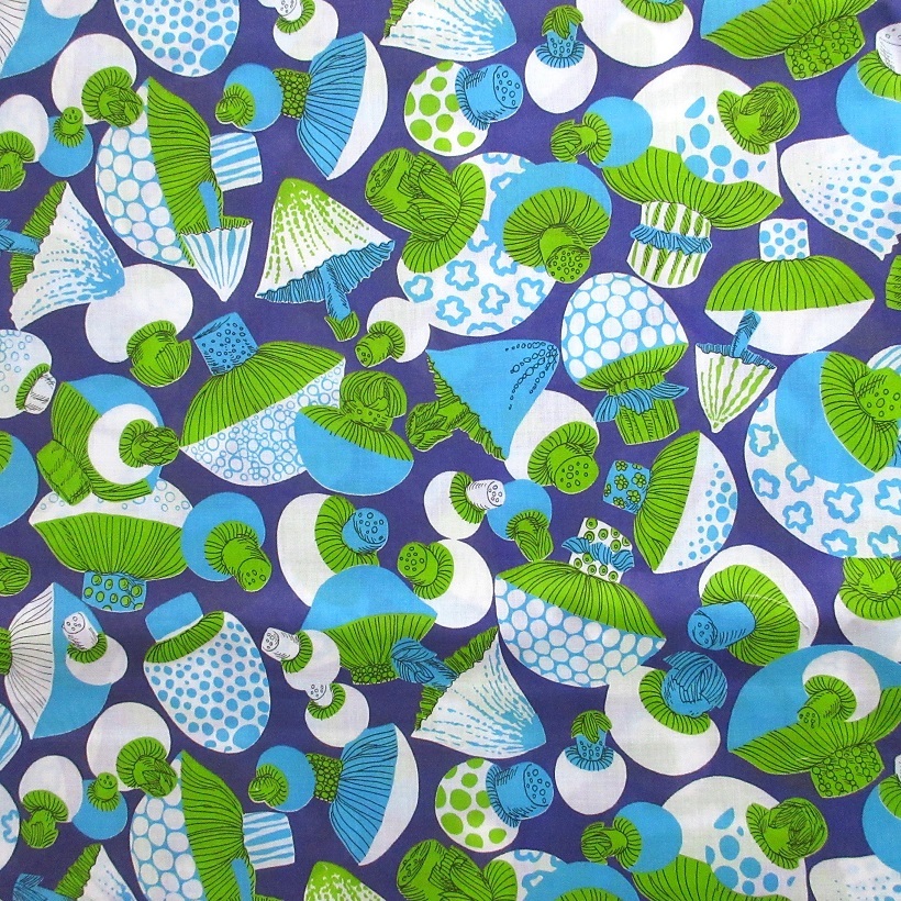 生地 きのこ みずたま 植物 レトロ サイケ ヴィンテージ拍卖