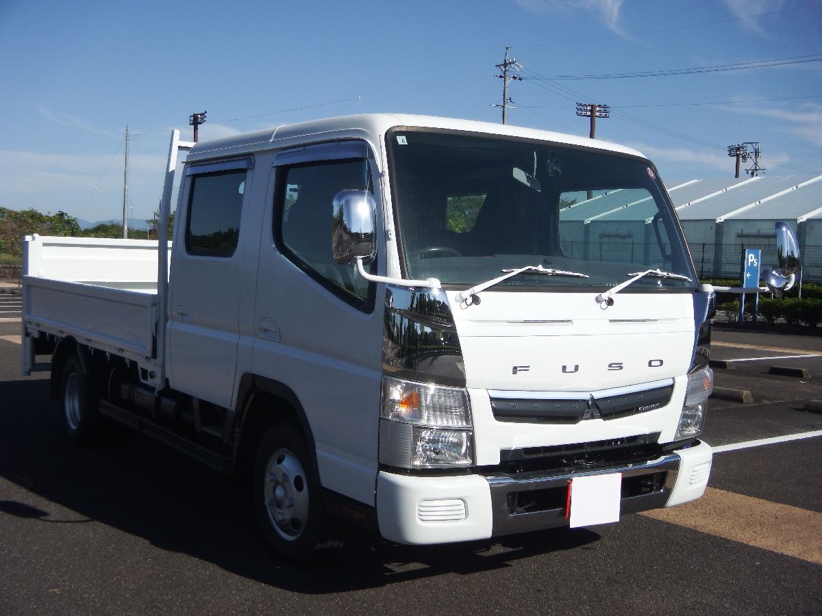 ★11月決算セール/28年車/Wキャブロング/垂直パワーゲート/極東製/荷底抜け無し/新品メッキ/フレーム綺麗/ドラレコ付き/ふそうキャンター★拍卖