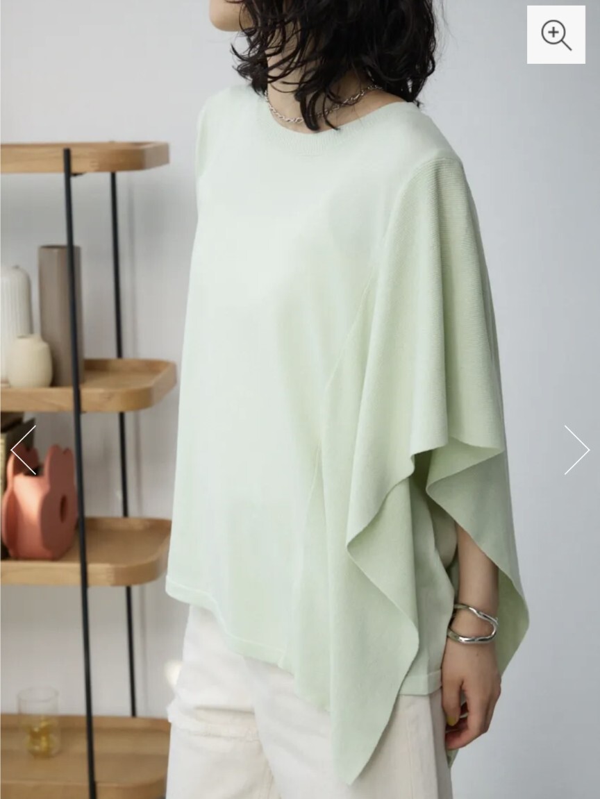 AZUL BY MOUSSY サイドラッフルニットトップス拍卖