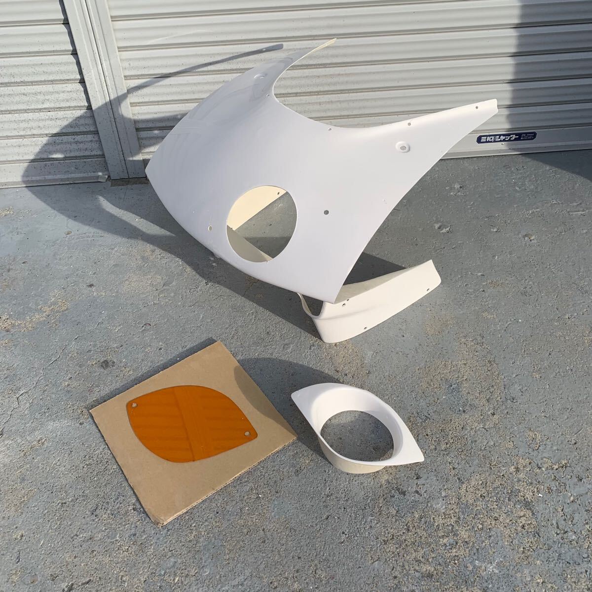 FRP製 NS-1用 耐久アッパーカウル type1 オレンジ ライト無し拍卖