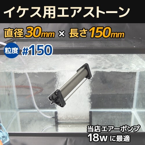 いぶき エアストーン 細かい泡 セラミック製 直径30×150 粒度#150 微粒泡 いけす 活魚 水槽 エアーポンプ用拍卖