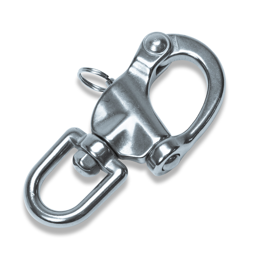 スナップシャックル 124mm クイックリリース シャックル sus316 ステンレス 金具 16mmロープに最適 船 ボート ヨット 係留 マリン 用品拍卖