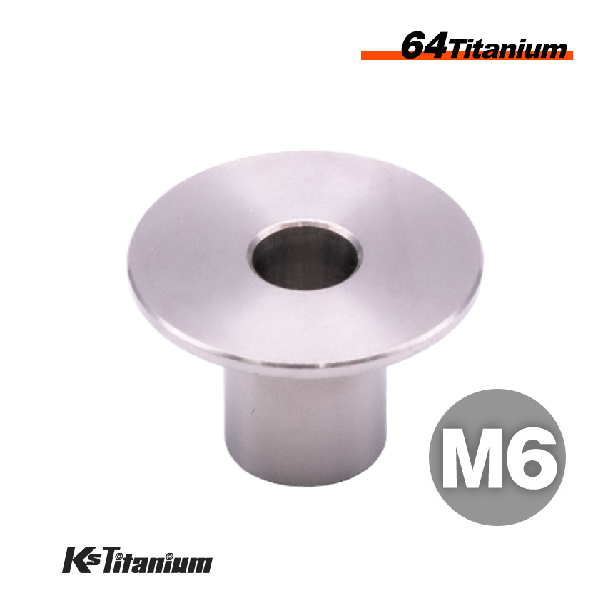 チタンボルト M6 13mm つば付き カラー シルバー 1個 NSR250 タンク ラジエターステー PGM RCバルブ スペーサー バイク レストア パーツ拍卖