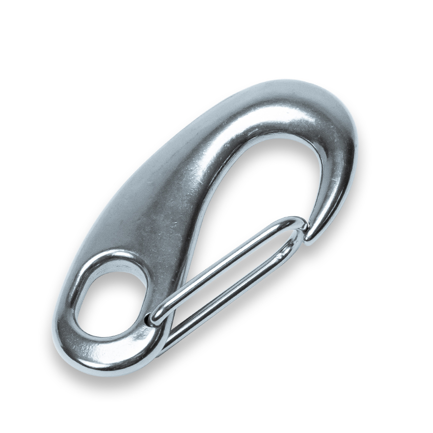 マガタマフック SUS316 ステンレス 100mm スプリングフック 12mmロープ用 船舶 金具 マリングレード プレジャーボート ヨット マリン用品拍卖