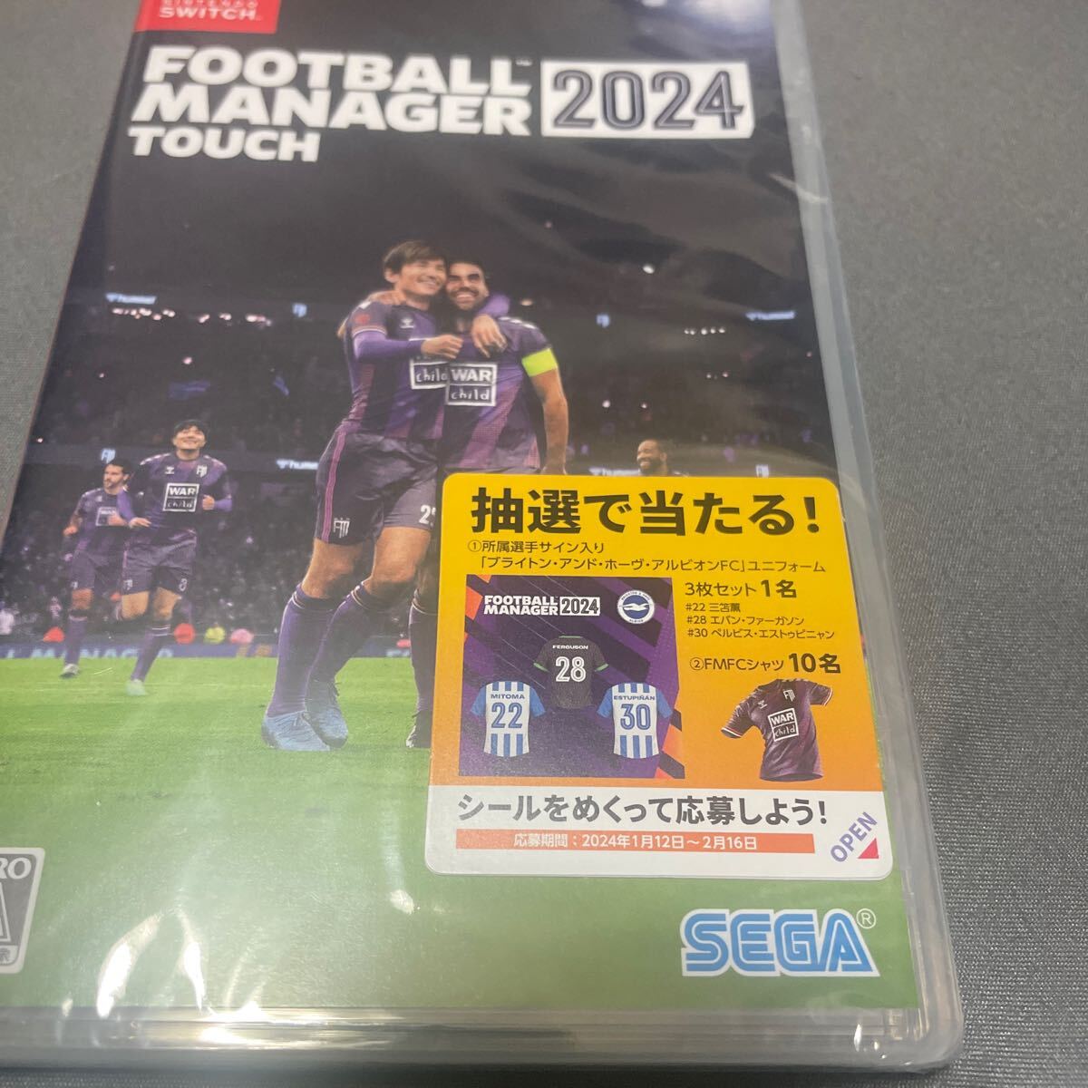 Nintendo Switchソフト FOOTBALL MANAGER 2024 TOUCH 新品未開封拍卖