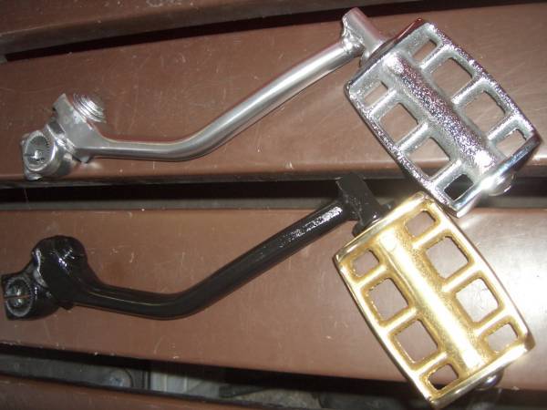 __★XS650★ビンテージ キック ペダル★ブラス 真鍮★クルクル スケルトン アンティーク TX650拍卖