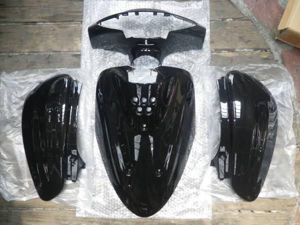 __★JOG SA04J SA12J★新品 外装 セット 黒★高品質の台湾製★カウル カバー 一式★5EM ジョグ ブラック拍卖