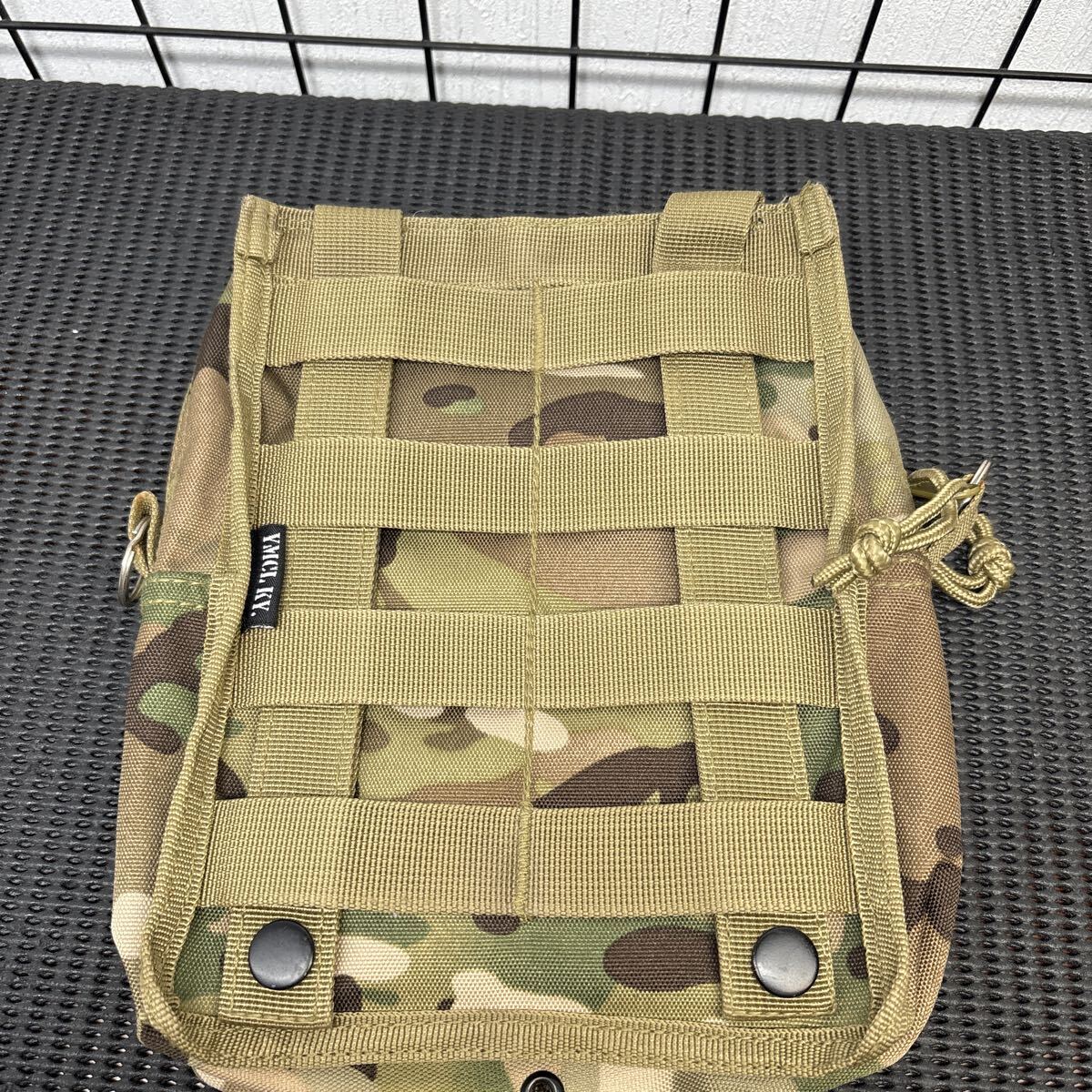 ★大阪/店舗受け取り可★YMCL KY マルチポーチ サバイバル サバゲー キャンプギア アウトドア 迷彩柄 ミリタリー 約20cm×24cm★拍卖