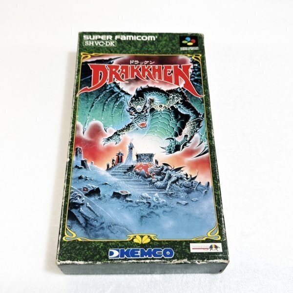 ドラッケン【箱・説明書付き】♪動作確認済♪3本まで同梱可♪ SFC スーパーファミコン拍卖