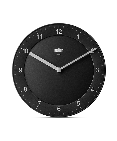 ブラウン 時計 BRAUN アナログウォールクロック 掛け時計 ブラック BC06B 北欧 掛時計 壁掛け 小さめ 壁掛け時計 お拍卖
