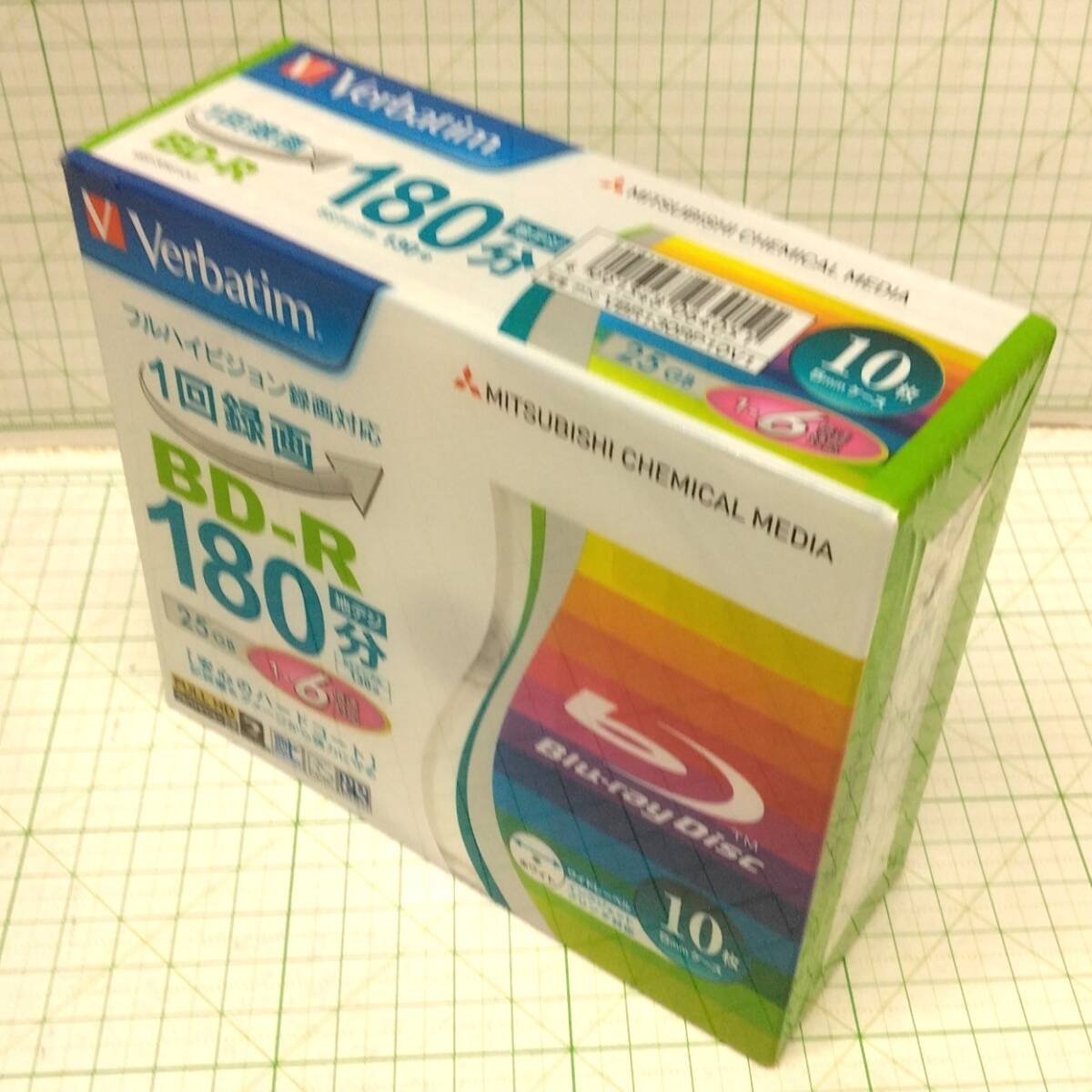 B288●未使用 未開封 1回録画用 ブルーレイディスク BD-R 25GB 10枚パック 三菱ケミカル Verbatim バーベイタム Blu-ray拍卖