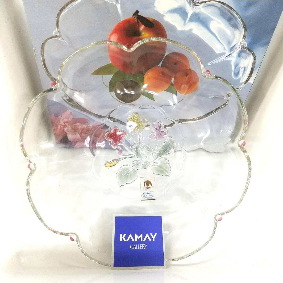 ◎未使用/保管品◎カメイ 花形プレート KAMAY WT2437 ワルターグラス ORIGINAL WALTER GLAS Collection Siebenstern ドイツ製 即発送拍卖
