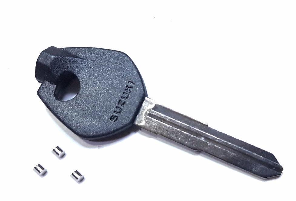 SUZUKI★スズキ車用 ブランクキー■スペアシャッターキー作成セット■全国送料140円より●アドレスV レッツ他 スペアキー R2拍卖