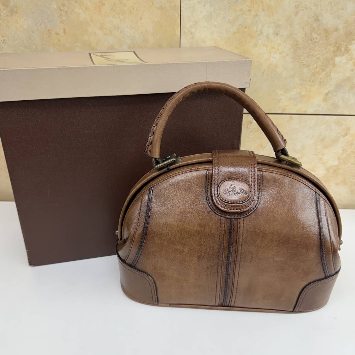 【中古】LA STRADA ラストラーダ 手染め ハンドバッグ レディース 鞄拍卖