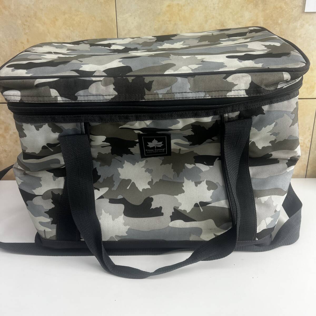 【中古】ロゴス デザインクーラー 迷彩 保冷バック拍卖