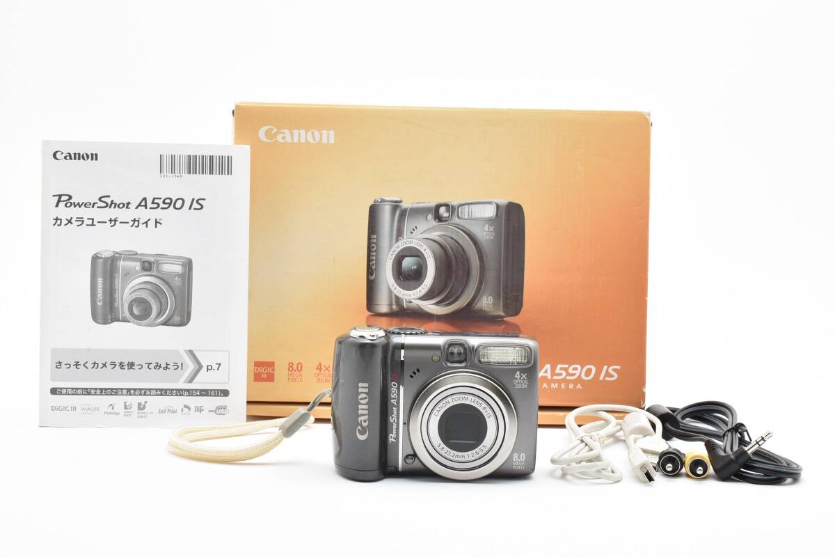★訳あり極上品★ Canon キヤノン PowerShot A590 IS PC1263 通電確認 AU4920#0055#00011拍卖
