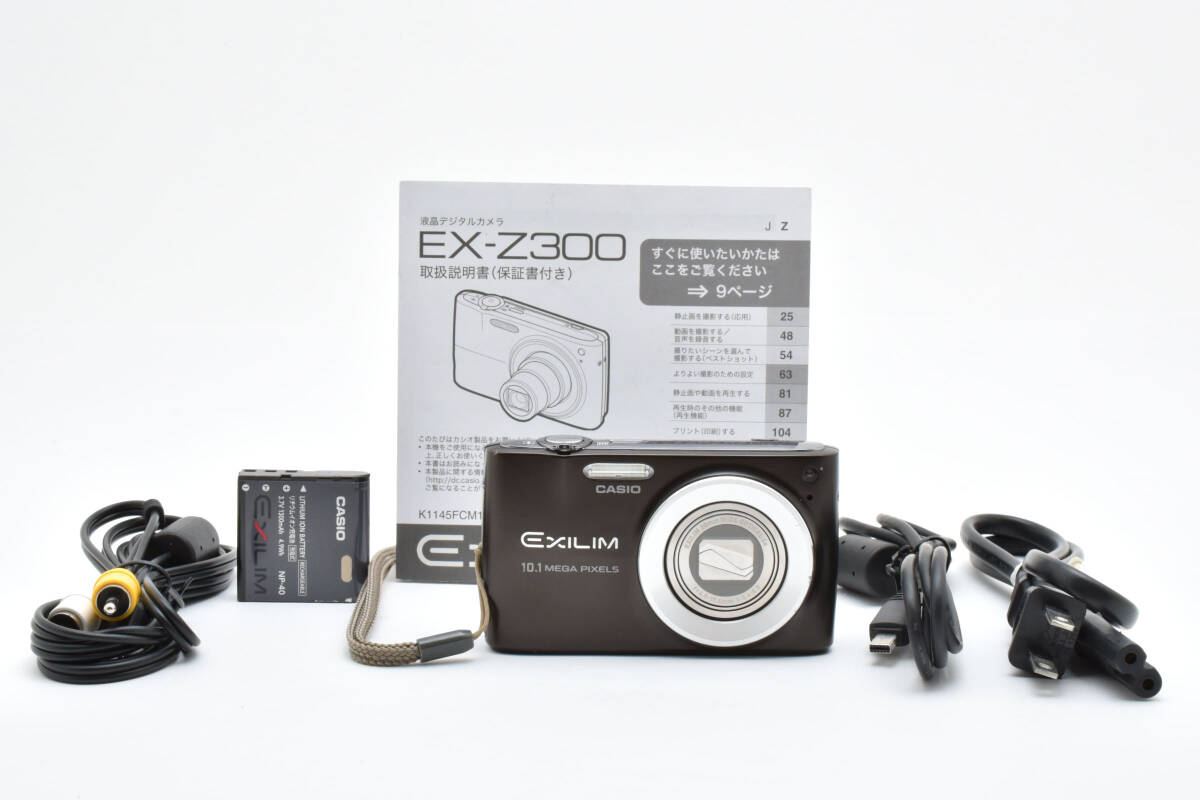 ★訳あり極上品★ CASIO カシオ EXILIM EX-Z300 ブラック 説明書 バッテリー 充電器 基本動作OK! AU4946#0055#00011拍卖
