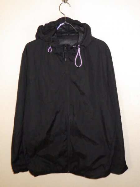 z9668 ワークマン Find-Out ファインドアウト ナイロンジップパーカー メッシュ裏地 黒色 ビッグサイズ アウトドア拍卖