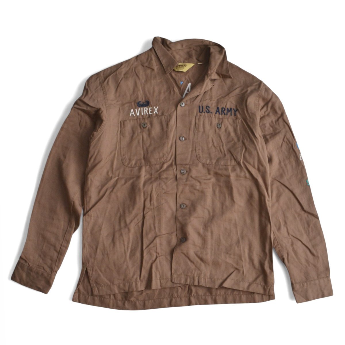 AVIREX アヴィレックス ベトナムシャツ VIETNAM SHIRTS 1st.CAVALRY 6115099 サイズM メンズ カーキ M229322拍卖