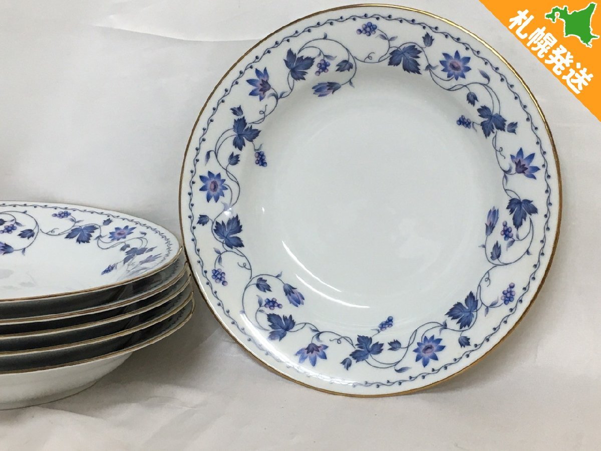 【R5-50768】美品 Noritake Royal Danube 金彩 花柄 大皿 6枚セット プレート ノリタケ ロイヤル ダニューブ【千円市場】拍卖