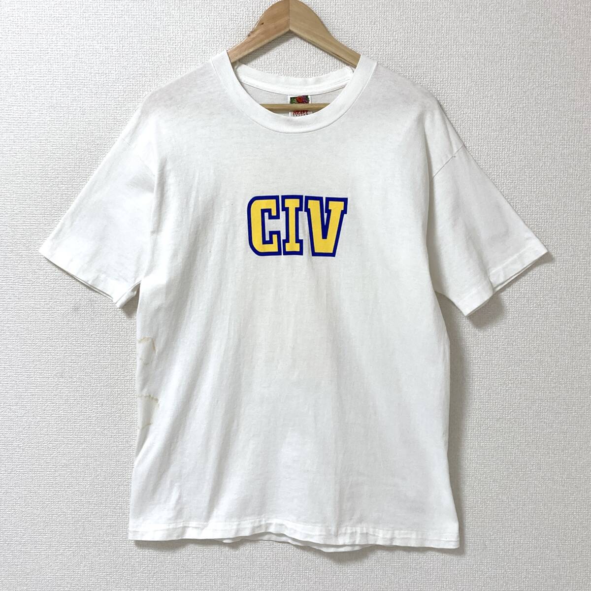 90s 00s CIV バンド Tシャツ ホワイト 白 Lサイズ シヴ Gorilla Biscuits Tee バンT ハードコア VINTAGE archive 2226拍卖
