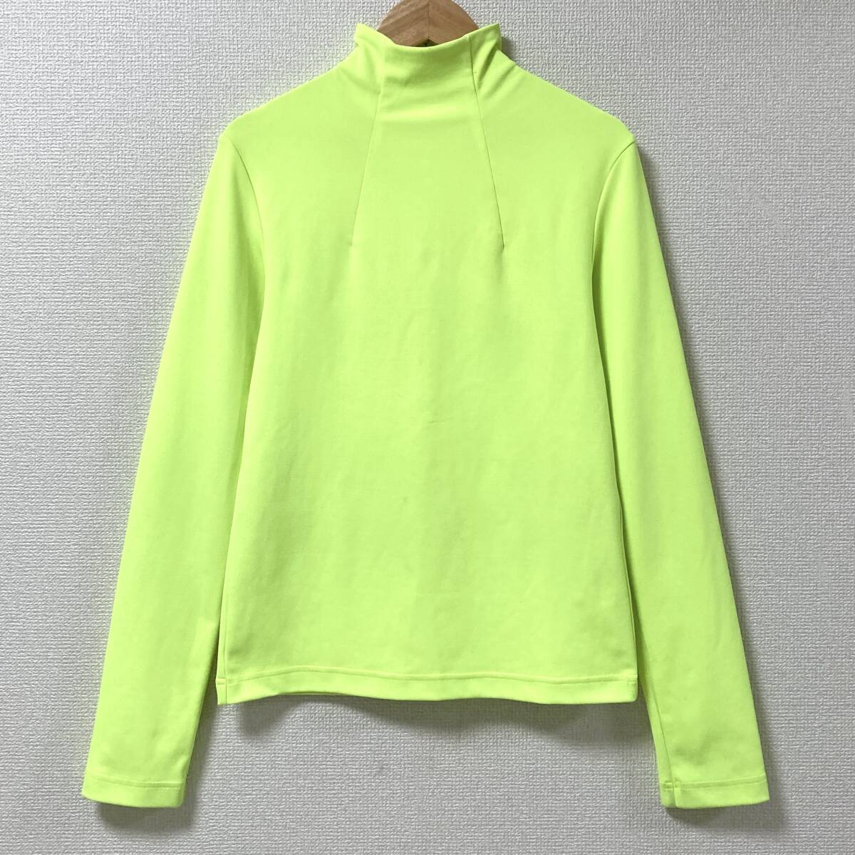 タグ付き AD2022 Noir Kei Ninomiya 蛍光イエロー ポリ ハイネック 長袖 カットソー XSサイズ ノワール ケイニノミヤ archive 5070465拍卖