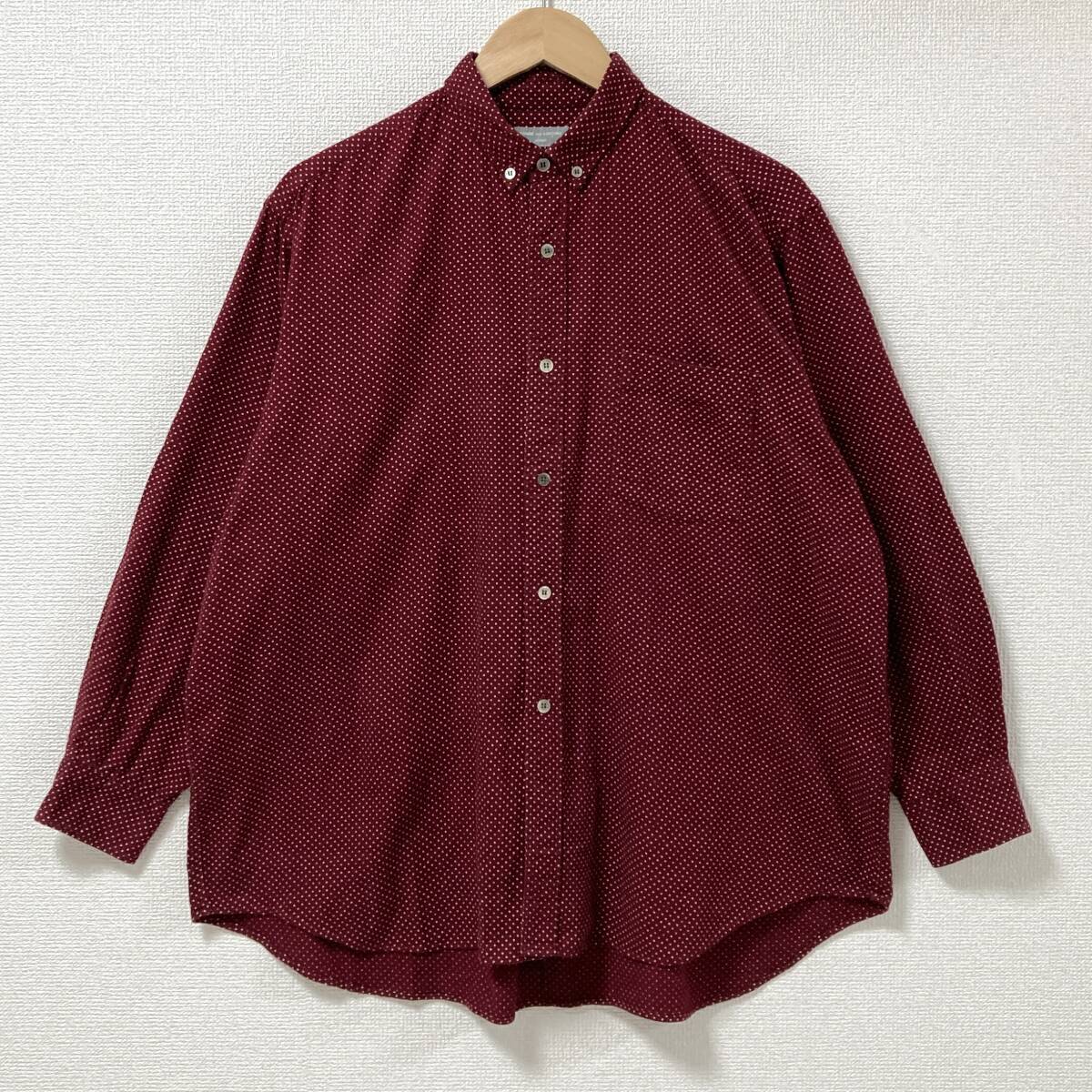 80s 川久保オム COMME des GARCONS HOMME ドット 総柄 長袖 ネルシャツ オーバーサイズ コムデギャルソンオム VINTAGE archive 5070480拍卖
