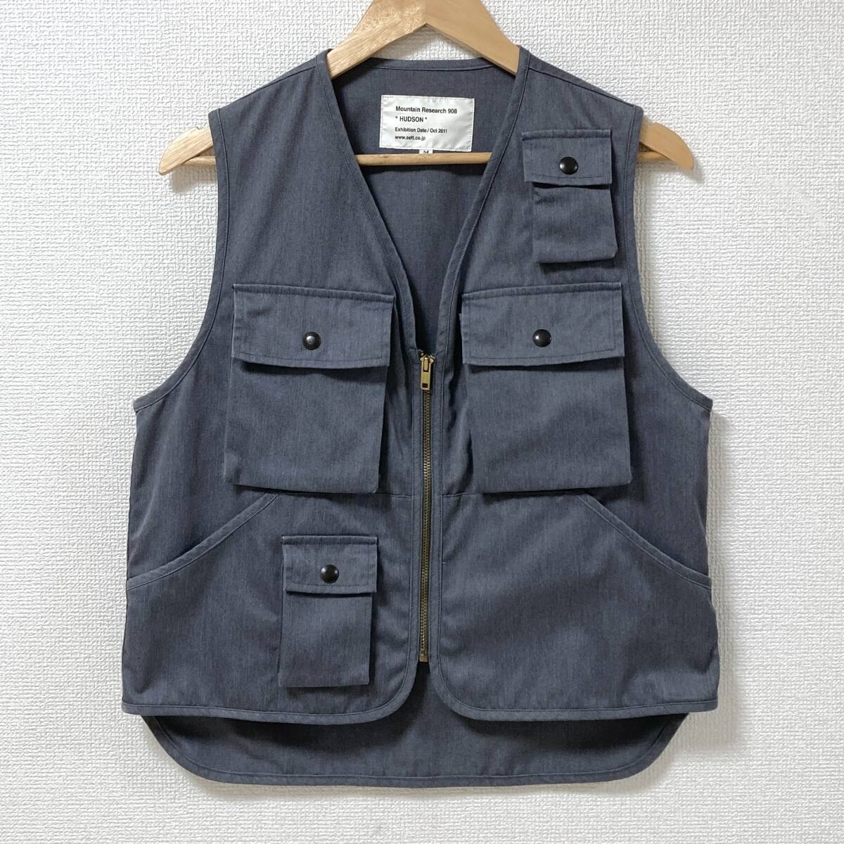 Mountain Research 2011 ”HUDSON” ポリ コットン マルチポケット ベスト グレー マウンテンリサーチ ジレ ジャケット archive 5080481拍卖